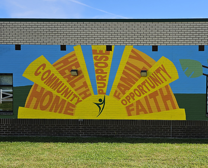 Alphabet mural