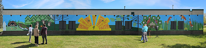 Alphabet mural